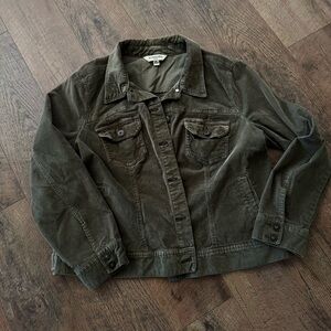 St. John's Bay Dark Green Jean Jacket